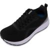 imageBRONAX Mens Wide Cushioned Supportive Road Running Shoes  Wide Toe Box  Rubber OutsoleS71 Black White