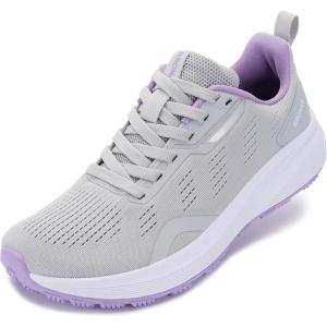 imageBRONAX Womens Wide Toe Box Road Running Shoes  Wide Athletic Tennis Sneakers with Rubber OutsoleS73  GreyPurple