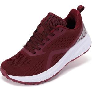 imageBRONAX Womens Wide Toe Box Road Running Shoes  Wide Athletic Tennis Sneakers with Rubber OutsoleWine