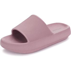imageBRONAX Pillow Slippers for Women and Men  House Slides Shower Sandals  Cushioned Thick SoleBlush
