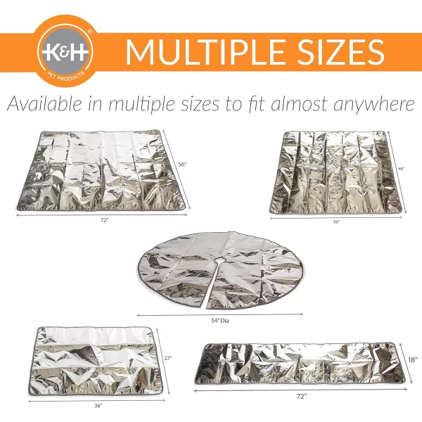 KampH Pet Products Cat Deterrent Mat for Pets Cat Repellent for Indoor Cats Guards amp Keeps Pets of Furniture Counters Christmas Trees Plants  Scats Cats Away Instantly  Silver 56 X 46 Inches72 X 18 Inches Silver