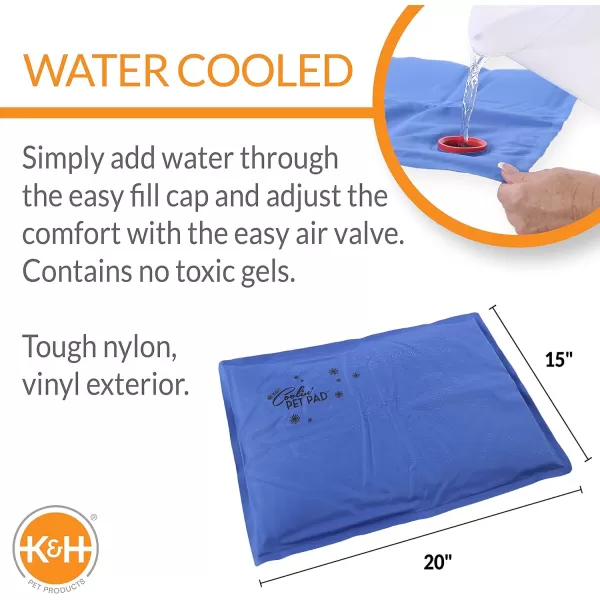KampH Pet Products Coolin Pet Pad Dog Cooling Mat Outdoor Dog Bed Cooling Pad for Dog Travel Pet Cooling Mat Dog Cooling Mat for Dog Carrier Cooling Dog Beds for Large Dogs  Large 20 X 36 Inch Blue200L x 150W x 10Th