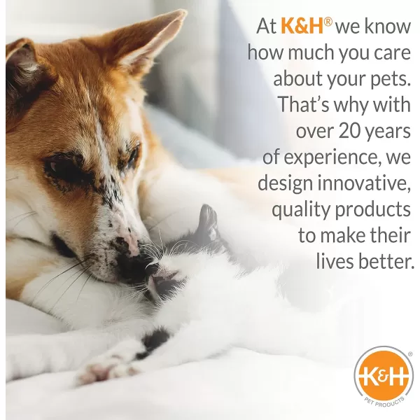 KampH Pet Products Heated Deluxe LectroSoft Outdoor Dog Bed with Bolster Orthopedic Warming Pet Pad Outdoor Heated Pad for Pets Heated Outside Dog and Cat Bed ChocolateTan Medium 265x305in450L x 350W x 50Th