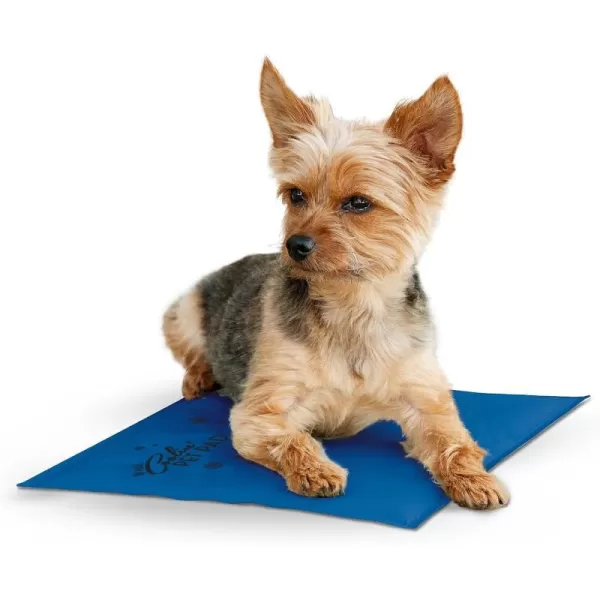 KampH Pet Products Coolin Pet Pad Dog Cooling Mat Outdoor Dog Bed Cooling Pad for Dog Travel Pet Cooling Mat Dog Cooling Mat for Dog Carrier Cooling Dog Beds for Large Dogs  Large 20 X 36 Inch Blue150L x 110W x 10Th