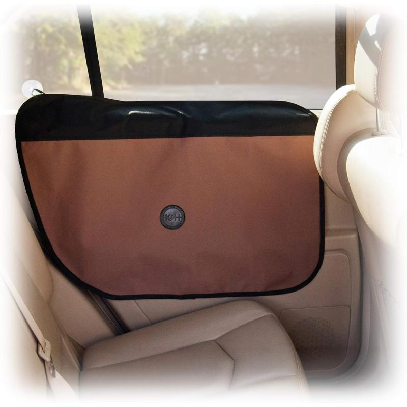 KampH Pet Products Vehicle Door Protector Tan 2 Packs Interior Car Door Protector from Dog Scratching Sedan and SUV Pet Protector for Car Door ScratchesTan Vehicle Door Protector