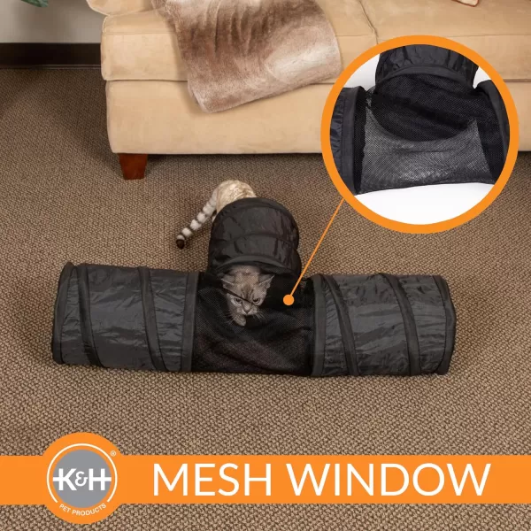 KH Pet Products Cat Playground Bundle with 3 Level Tower  Straight Tunnel Tube  2 Level Tower Cat Tower Tree Condo for Indoor Cat Playground Kitty Activity Tree Cave Cozy Hideaway Center GrayClassy Gray