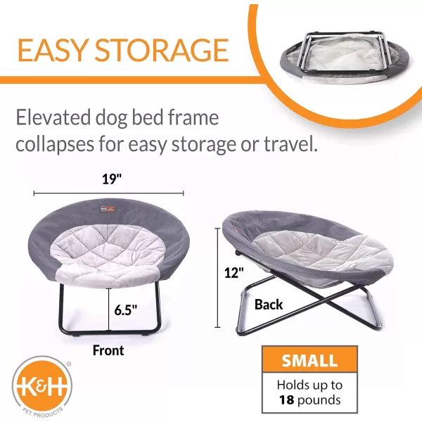 KH Pet Products Elevated Cozy Cot Realtree Edge Medium 24 InchesClassy Gray