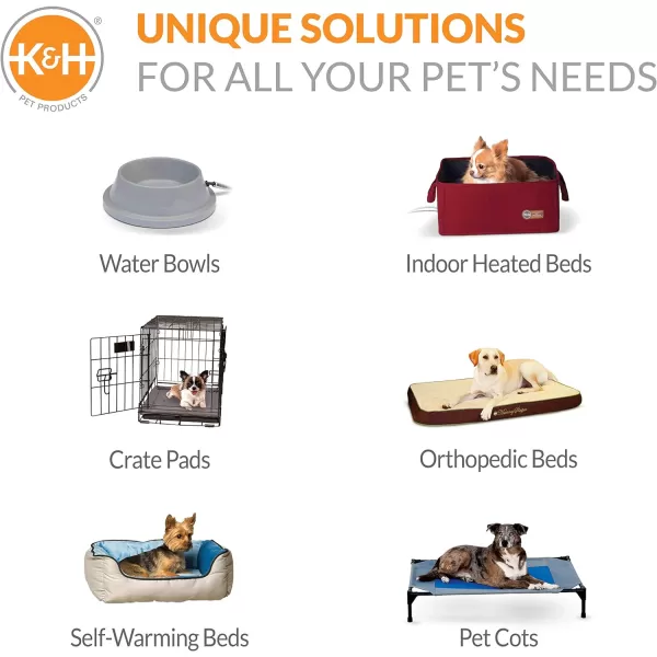 KH Pet Products Elevated Cozy Cot Realtree Edge Medium 24 InchesClassy Gray