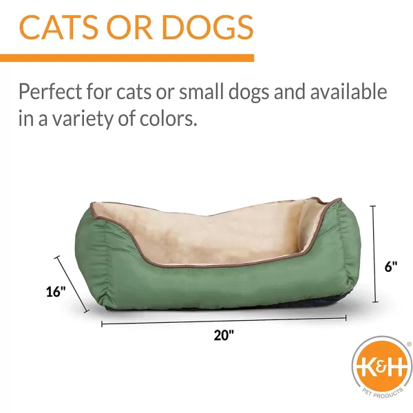 KH Pet Products SelfWarming Lounge Sleeper Pet Bed Small SageTan 16 x 20SageTan