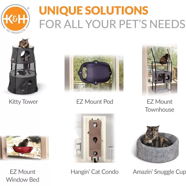 KampH PET PRODUCTS Hangin Cat Tree  Door Mounted Climber Cat Wall Perch Furniture Cat Hammock for Indoor Hanging  Elevated Bed  4 Story Gray 12 X 22 X 65 InchesKampH PET PRODUCTS Hangin Cat Tree  Door Mounted Climber Cat Wall Perch Furniture Cat Hammock for Indoor Hanging  Elevated Bed  4 Story Gray 12 X 22 X 65 Inches
