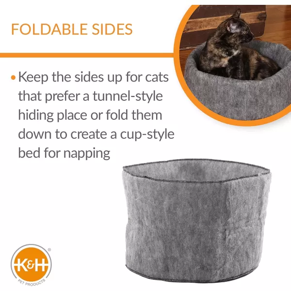 KampH Pet Products Amazin Snuggle Cup Gray 16 X 16 InchesKampH Pet Products Amazin Snuggle Cup Gray 16 X 16 Inches