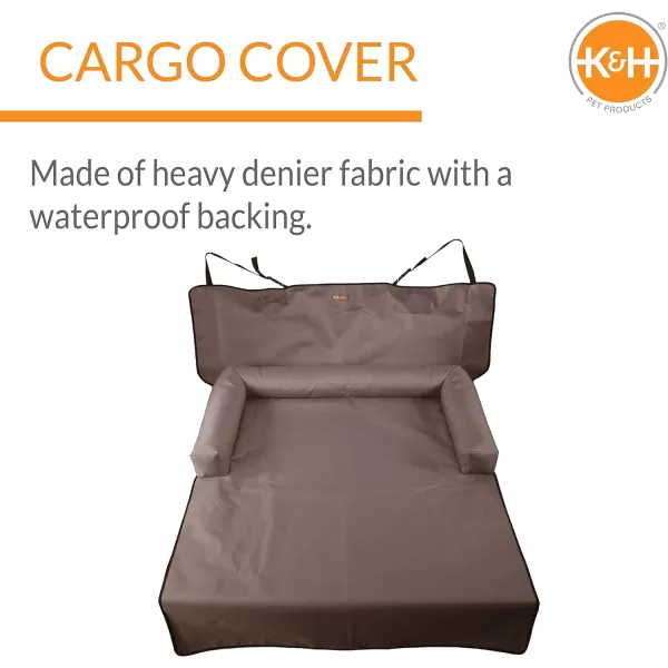 KampH Pet Products Bolster Cargo Cover Tan 54 Inches StandardMidSize VehicleTan