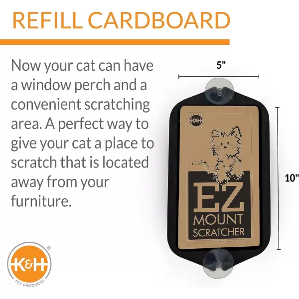 KampH Pet Products EZ Mount Window Cat Scratcher 5 X 10 Inches  Cat Scratcher that Mounts to Virtually Any Smooth SurfaceKampH Pet Products EZ Mount Window Cat Scratcher 5 X 10 Inches  Cat Scratcher that Mounts to Virtually Any Smooth Surface