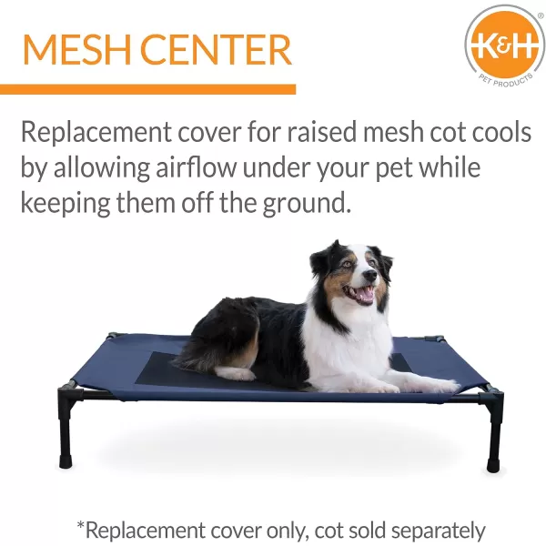 KampH Pet Products Elevated Cooling Outdoor Dog Bed Portable Raised Dog Cot Replacement Cover Only BlueBlack Large 30 X 42 Inches Cot NOT IncludedKampH Pet Products Elevated Cooling Outdoor Dog Bed Portable Raised Dog Cot Replacement Cover Only BlueBlack Large 30 X 42 Inches Cot NOT Included