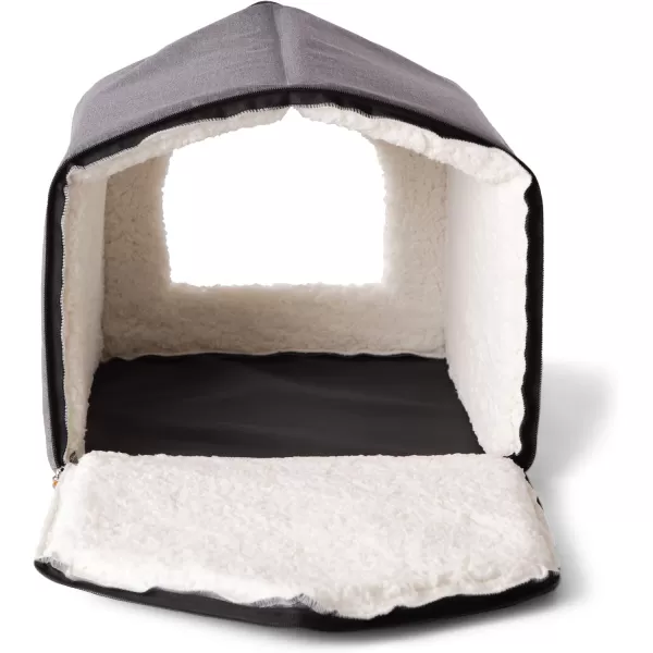 KampH Pet Products Indoor Pet House GrayNatural 16 X 15 X 14 InchesGrayNatural