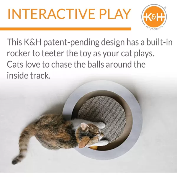 KampH Pet Products Kitty Tippy Round Cat Scratcher Cardboard Interactive Cat Toy 15KampH Pet Products Kitty Tippy Round Cat Scratcher Cardboard Interactive Cat Toy 15