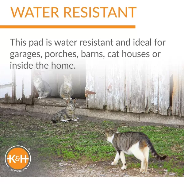 KampH Pet Products Outdoor Heated Kitty House Outdoor Cat House for Outside Community Cats Strays and Ferals Insulated Shelter Warming Cold Weather House with Heated Pad for Winter Cottage DesignUnheated Barn Design