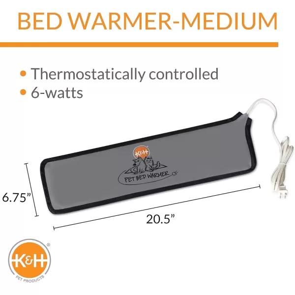 KampH Pet Products Pet Bed Warmer Turn Any Cat or Dog Bed Into a Heated Cat or Dog Bed Waterproof Heated Pad to Insert Inside Indoor Cat and Dog Beds  Gray XLargeGray Medium