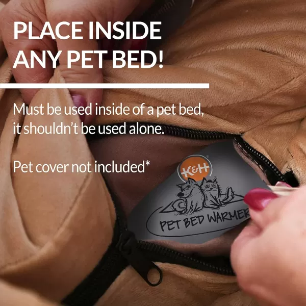 KampH Pet Products Pet Bed Warmer Turn Any Cat or Dog Bed Into a Heated Cat or Dog Bed Waterproof Heated Pad to Insert Inside Indoor Cat and Dog Beds  Gray XLargeGray Medium