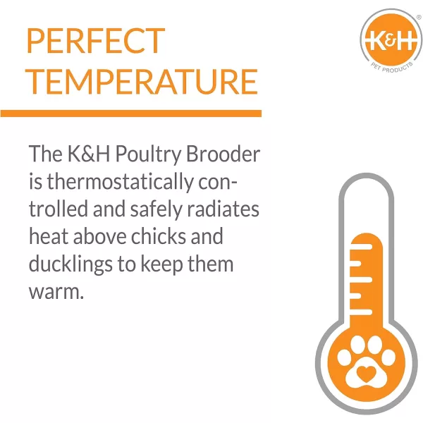 KampH Pet Products Thermo Chicken Brooder Brooder Heater for Chicks Chick Brooder Plate Safe Alternative to Heat Lamp for Chickens  GrayOrange Small 8 X 135 X 8 InchesLarge 115 X 20 X 8 Inches