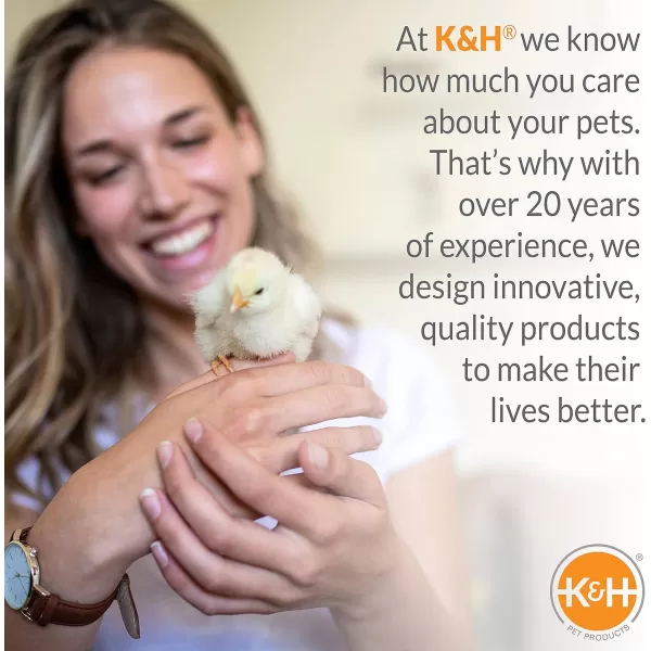 KampH Pet Products ThermoChicken Perch Warming Chicken Heater for Chicken Coops Prevents Frozen Chicken Toes Chicken Coop Accessories Safe Alternative to Chicken Coop Heater  Black 2626 Inches Recyclable Box