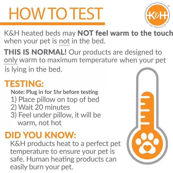 KampH Pet Products ThermoKitty Bed Deluxe Indoor Heated Cat Bed MochaLeopard Small 16 Inches200L x 200W x 140Th Recyclable Box Mocha