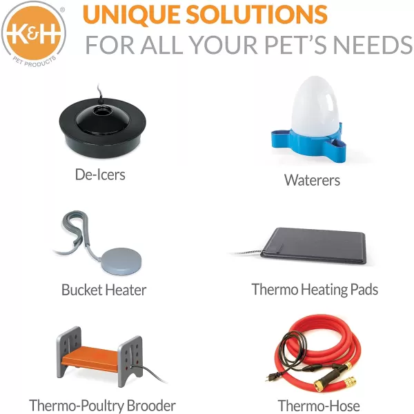 KampH Pet Products ThermoPond Perfect Climate Deluxe Pond Deicer Black 1500W750 Watts Deicer