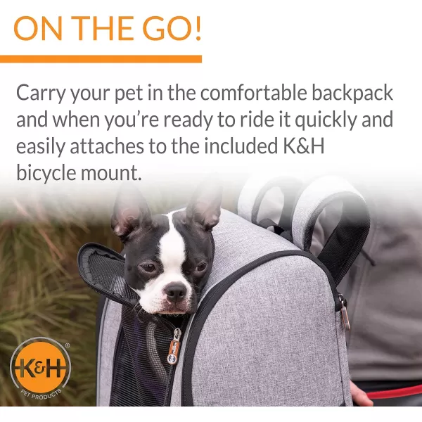 KampH Pet Products Travel Bike Backpack for Pets Universal Bike Pet Carrier for Hiking Walking Camping amp Cycling Cat and Dog Portable Bicycle Backpacks Gray 95 X 14 X 1575 InchesKampH Pet Products Travel Bike Backpack for Pets Universal Bike Pet Carrier for Hiking Walking Camping amp Cycling Cat and Dog Portable Bicycle Backpacks Gray 95 X 14 X 1575 Inches