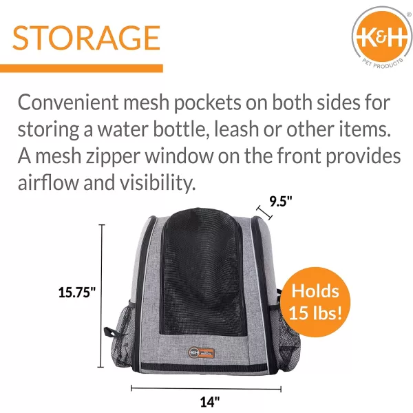 KampH Pet Products Travel Bike Backpack for Pets Universal Bike Pet Carrier for Hiking Walking Camping amp Cycling Cat and Dog Portable Bicycle Backpacks Gray 95 X 14 X 1575 InchesKampH Pet Products Travel Bike Backpack for Pets Universal Bike Pet Carrier for Hiking Walking Camping amp Cycling Cat and Dog Portable Bicycle Backpacks Gray 95 X 14 X 1575 Inches