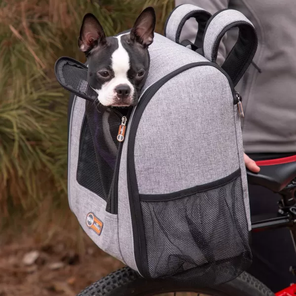 KampH Pet Products Travel Bike Backpack for Pets Universal Bike Pet Carrier for Hiking Walking Camping amp Cycling Cat and Dog Portable Bicycle Backpacks Gray 95 X 14 X 1575 InchesKampH Pet Products Travel Bike Backpack for Pets Universal Bike Pet Carrier for Hiking Walking Camping amp Cycling Cat and Dog Portable Bicycle Backpacks Gray 95 X 14 X 1575 Inches