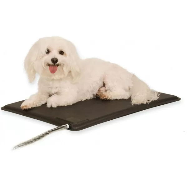 KH PET PRODUCTS LectroKennel Outdoor Heated Pad with Free Cover Black Large 225 X 285 Inches190L x 130W x 10Th