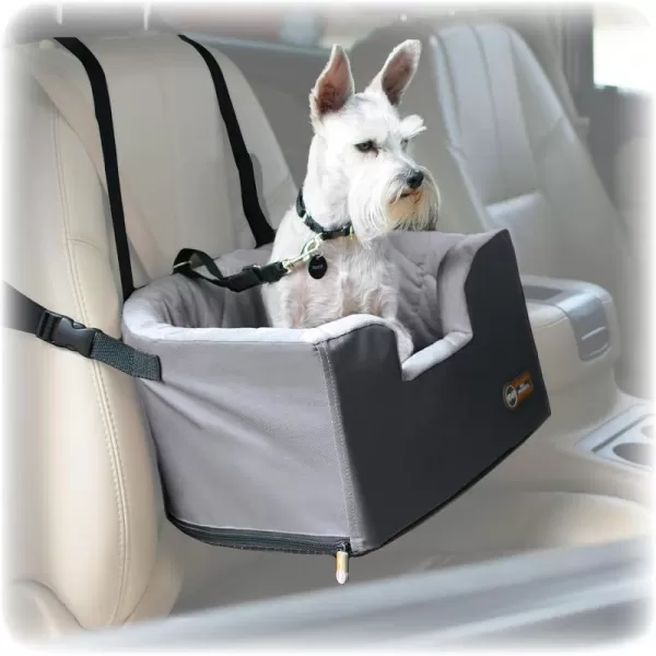 KH Pet Products Hangin Bucket Booster Toy Breed Dog Car Seat Gray 16 X 145 InchesGray