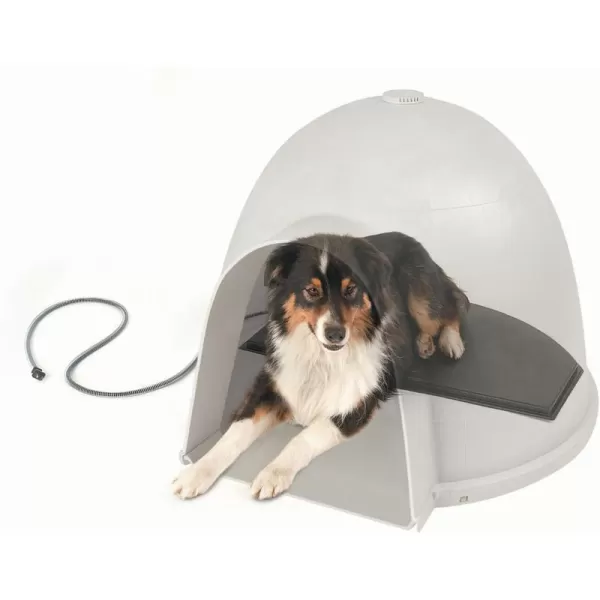 KH Pet Products LectroKennel Igloo Style Outdoor Heated Pad Small Black 115 x 18 40W Igloo house not includedSmall