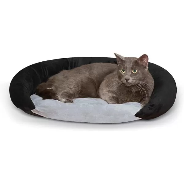 KH Pet Products SelfWarming Bolster Bed Pet Bed ChocolateTan 14 x 17Brown