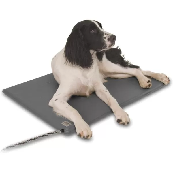 KampH Pet Products Deluxe LectroKennel Heated Pad Small Gray 125 x 185 40WTan230L x 170W x 10Th