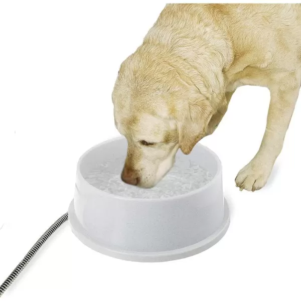 KampH Pet Products ThermalBowl Outdoor Heated Cat amp Dog Water Bowl Stainless Steel 102 Ounces192 Ounces Recyclable Box