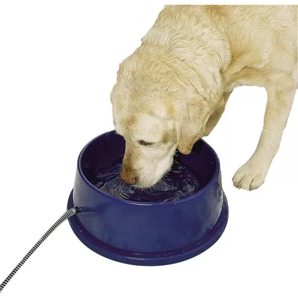 KampH Pet Products ThermalBowl Outdoor Heated Cat amp Dog Water Bowl Stainless Steel 102 Ounces96 Ounces Recyclable Box