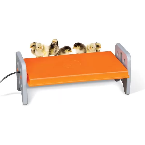 KampH Pet Products Thermo Chicken Brooder Brooder Heater for Chicks Chick Brooder Plate Safe Alternative to Heat Lamp for Chickens  GrayOrange Small 8 X 135 X 8 InchesLarge 115 X 20 X 8 Inches