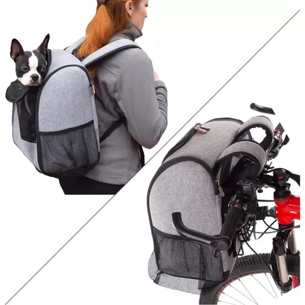 KampH Pet Products Travel Bike Backpack for Pets Universal Bike Pet Carrier for Hiking Walking Camping amp Cycling Cat and Dog Portable Bicycle Backpacks Gray 95 X 14 X 1575 InchesKampH Pet Products Travel Bike Backpack for Pets Universal Bike Pet Carrier for Hiking Walking Camping amp Cycling Cat and Dog Portable Bicycle Backpacks Gray 95 X 14 X 1575 Inches