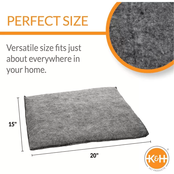 KampH Pet Products Amazin Kitty Pad Indoor Unheated Cat Bed Traps Cat Hair and Dander Washable Cat Mat Gray 15 X 20 Inches Unheated 1PackKampH Pet Products Amazin Kitty Pad Indoor Unheated Cat Bed Traps Cat Hair and Dander Washable Cat Mat Gray 15 X 20 Inches Unheated 1Pack