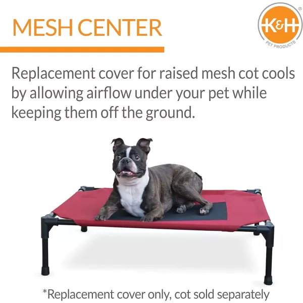 KampH Pet Products Elevated Cooling Outdoor Dog Bed Portable Raised Dog Cot Replacement Cover Only RedBlack Medium 25 X 32 Inches Cot NOT IncludedKampH Pet Products Elevated Cooling Outdoor Dog Bed Portable Raised Dog Cot Replacement Cover Only RedBlack Medium 25 X 32 Inches Cot NOT Included