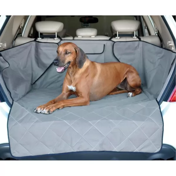 KampH Pet Products Quilted Cargo Cover Gray StandardMidSize Vehicle 54 InchesKampH Pet Products Quilted Cargo Cover Gray StandardMidSize Vehicle 54 Inches