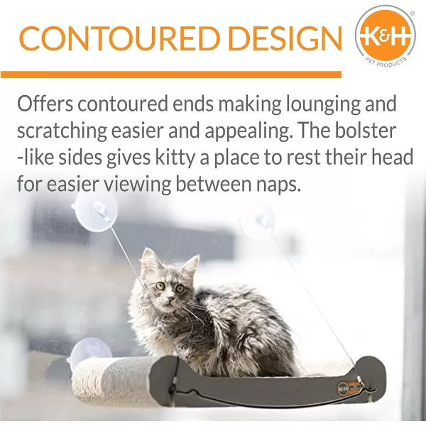 KampH Pet Products EZ Mount Cat Scratcher Kitty Sill Cradle Window Sill Cat Bed REFILL ONLY Cat Window Bed Cat Furniture Cat Window Hammock Sturdy Cat Window Perch for Large Cats REFILL ONLYKitty Sill