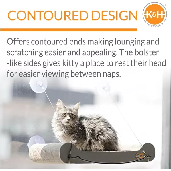 KampH Pet Products EZ Mount Cat Scratcher Kitty Sill Cradle Window Sill Cat Bed REFILL ONLY Cat Window Bed Cat Furniture Cat Window Hammock Sturdy Cat Window Perch for Large Cats REFILL ONLYKitty Sill  Cradle Refill