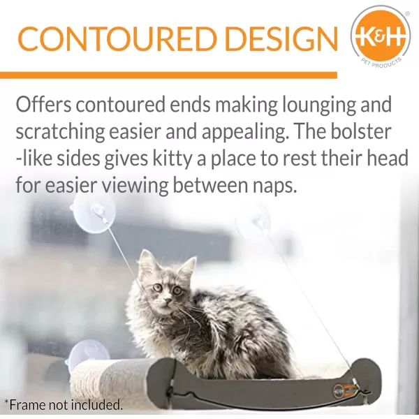 KampH Pet Products EZ Mount Cat Scratcher Kitty Sill Cradle Window Sill Cat Bed REFILL ONLY Cat Window Bed Cat Furniture Cat Window Hammock Sturdy Cat Window Perch for Large Cats REFILL ONLYKitty Sill Refill