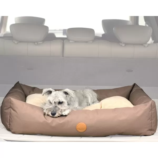 KampH Pet Products TravelSUV Pet Bed Small Tan 24 x 36Tan 360L x 240W x 80Th Standard Packaging
