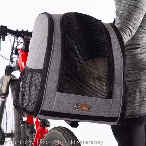 KampH Pet Products Universal Bike Pet Carrier for Travel Cat and Dog Bicycle Baskets Classy Gray Large 12 X 16 X 10 InchesRear Bike Mount