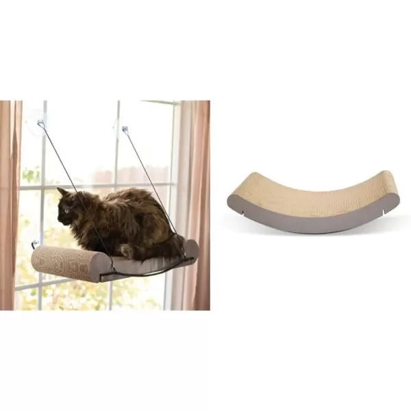 KampH Pet Products EZ Mount Cat Scratcher Kitty Sill Cradle Window Sill Cat Bed REFILL ONLY Cat Window Bed Cat Furniture Cat Window Hammock Sturdy Cat Window Perch for Large Cats REFILL ONLYKitty Sill  Cradle Refill