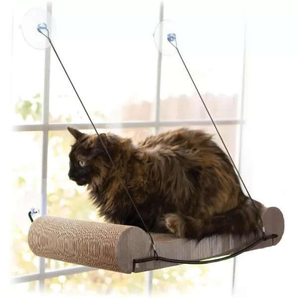 KampH Pet Products EZ Mount Cat Scratcher Kitty Sill Cradle Window Sill Cat Bed REFILL ONLY Cat Window Bed Cat Furniture Cat Window Hammock Sturdy Cat Window Perch for Large Cats REFILL ONLYKitty Sill