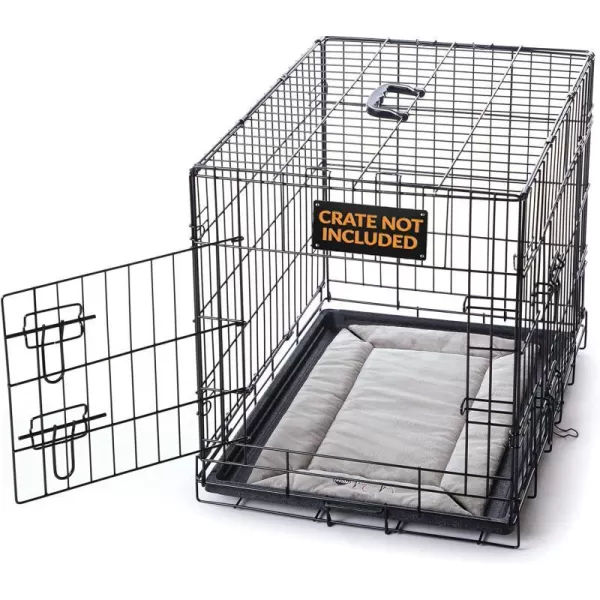 KampH Pet Products Mothers Heartbeat Puppy Crate Pad Gray Fleece MediumLarge Breed Beat 21 X 31 Inches220L x 140W x 10Th Fleece